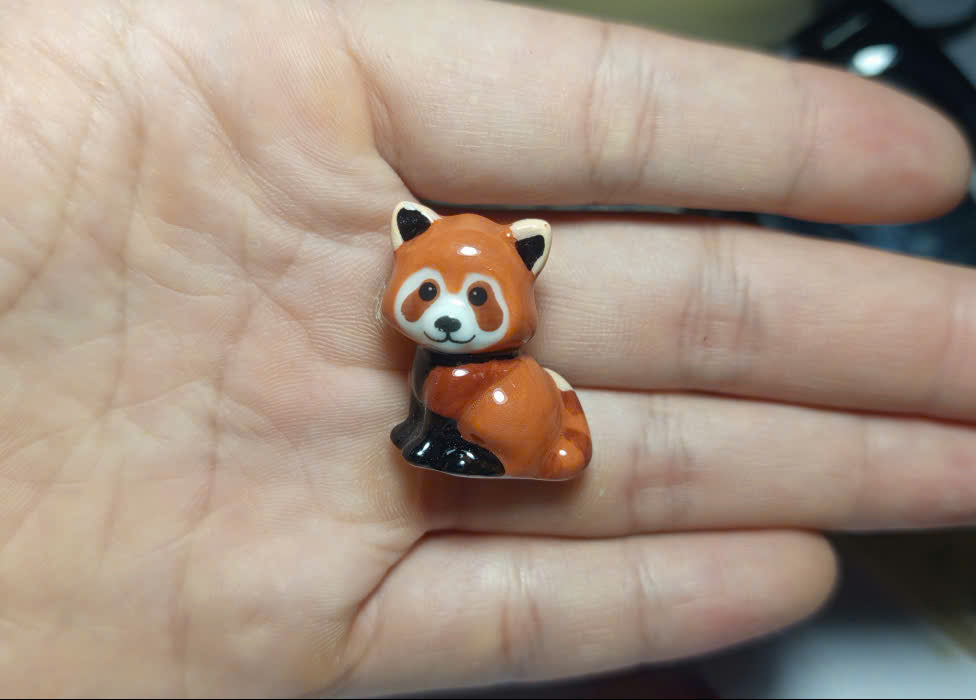 Red Panda Fève Miniature Figurine
