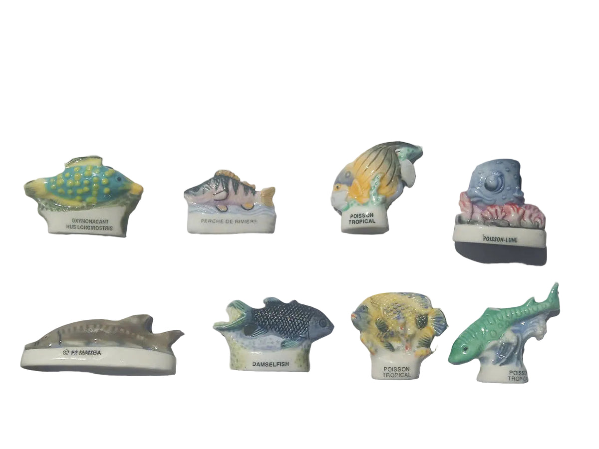 French Fish Fèves – 8 Marine Miniatures, Choose One