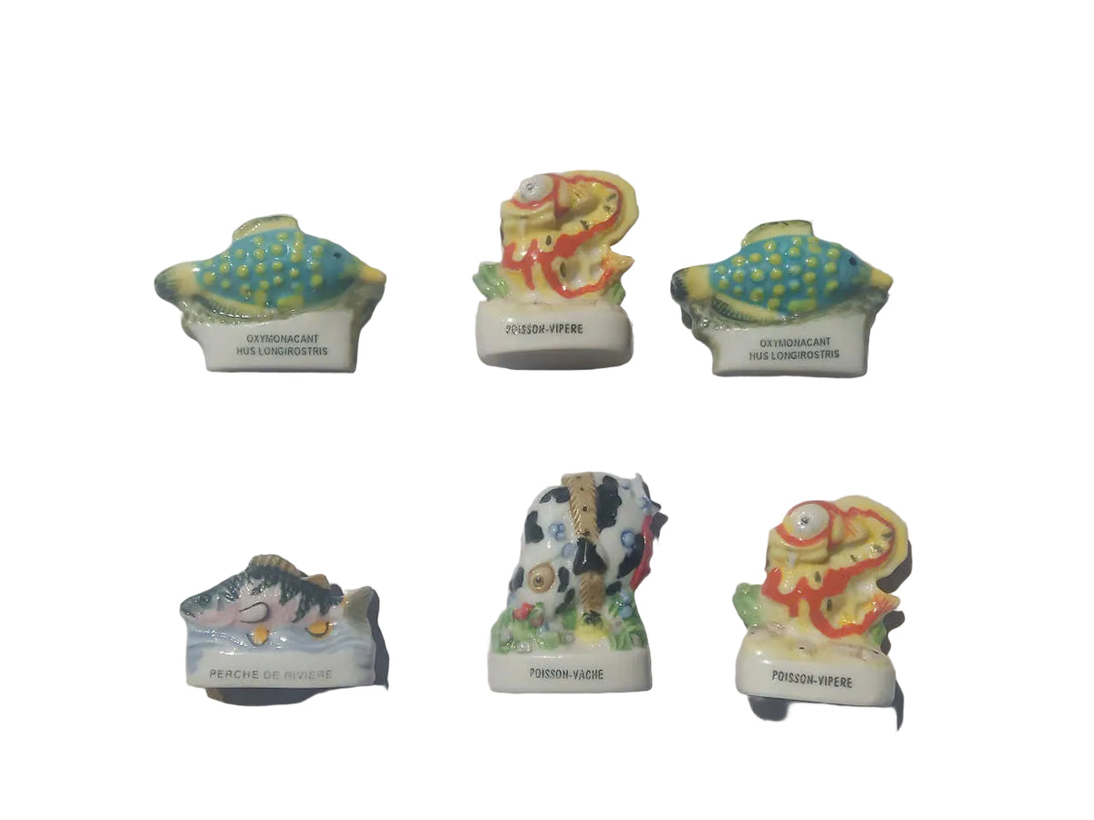 French Fish Fèves – 6 Miniatures Pictured, Choose One