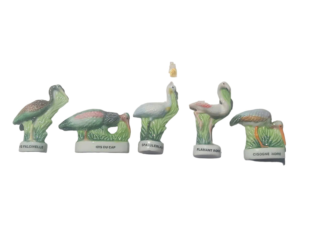 Pick Your Own Bird Fève | Ibis, Spoonbill, Flamingo & Stork Miniatures