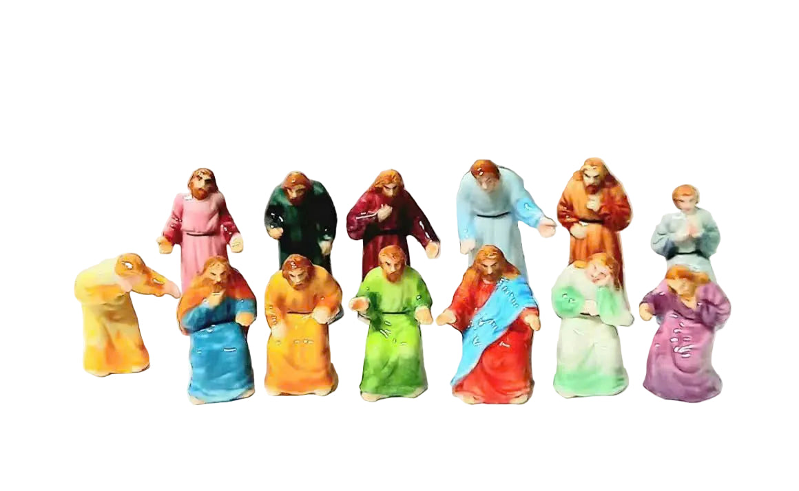 Set of 13 Last Supper Miniature Figurines