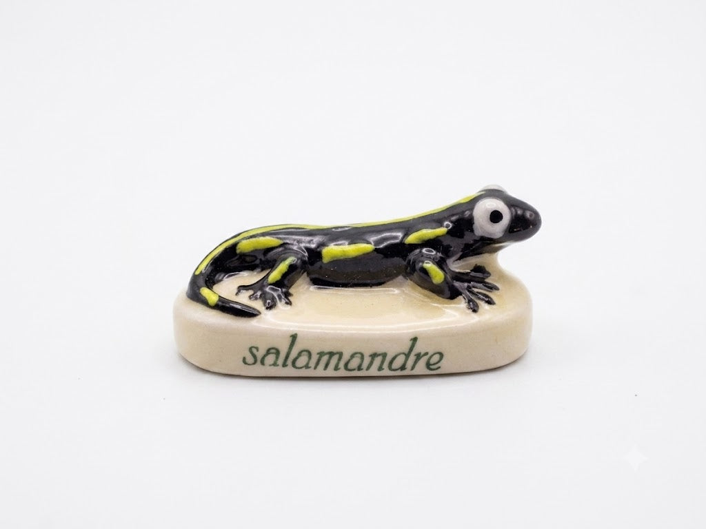 French Fève Miniature Porcelain Figurine – Individual Collectible Slow Loris, Muskox, Salamander & Honeybee King Cake Charm