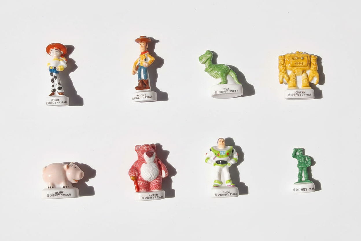 Disney Pixar Toy Story Vintage Porcelain Feves - Collectible Ceramic Figurines (Choose Your Character)