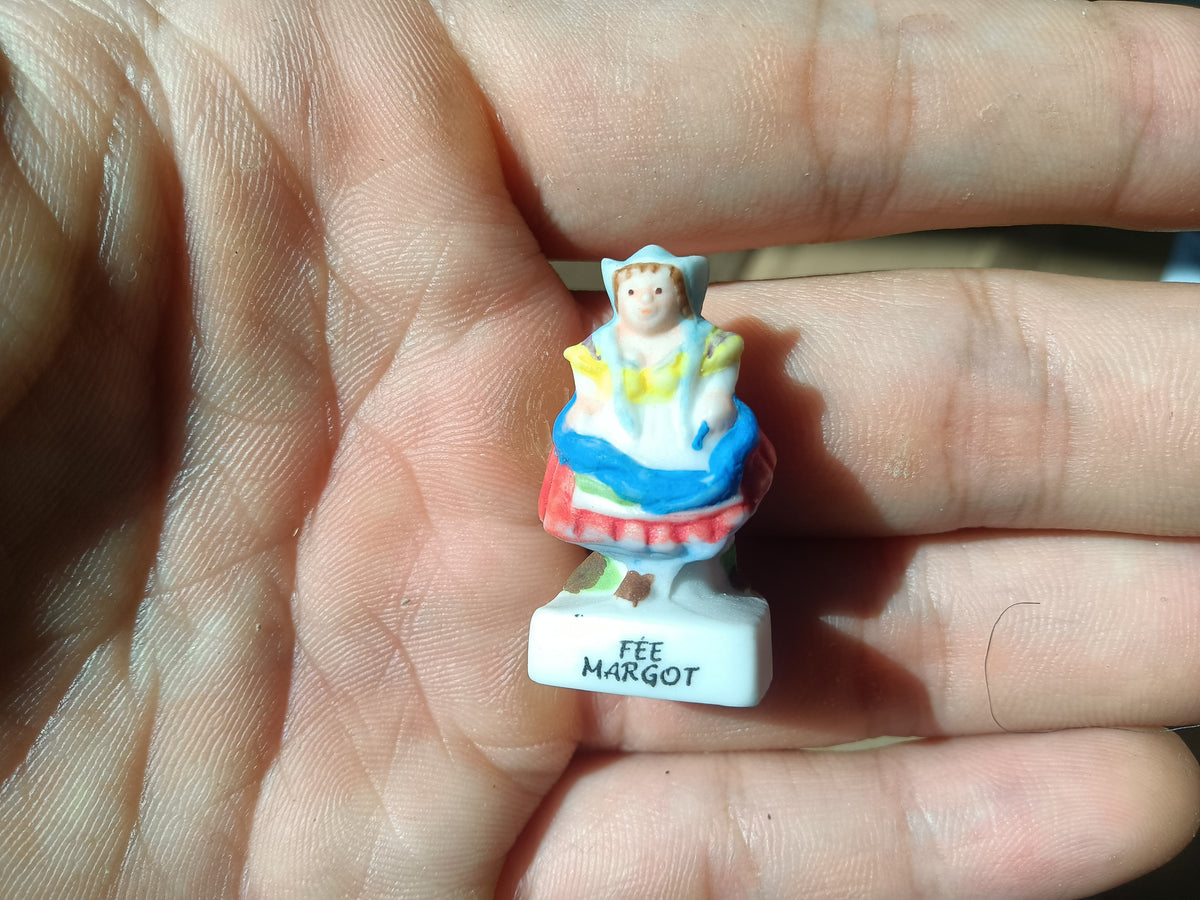 Vintage French Porcelain Fèves - Fairy Series Miniature Figurines (Epiphany Cake Charms)