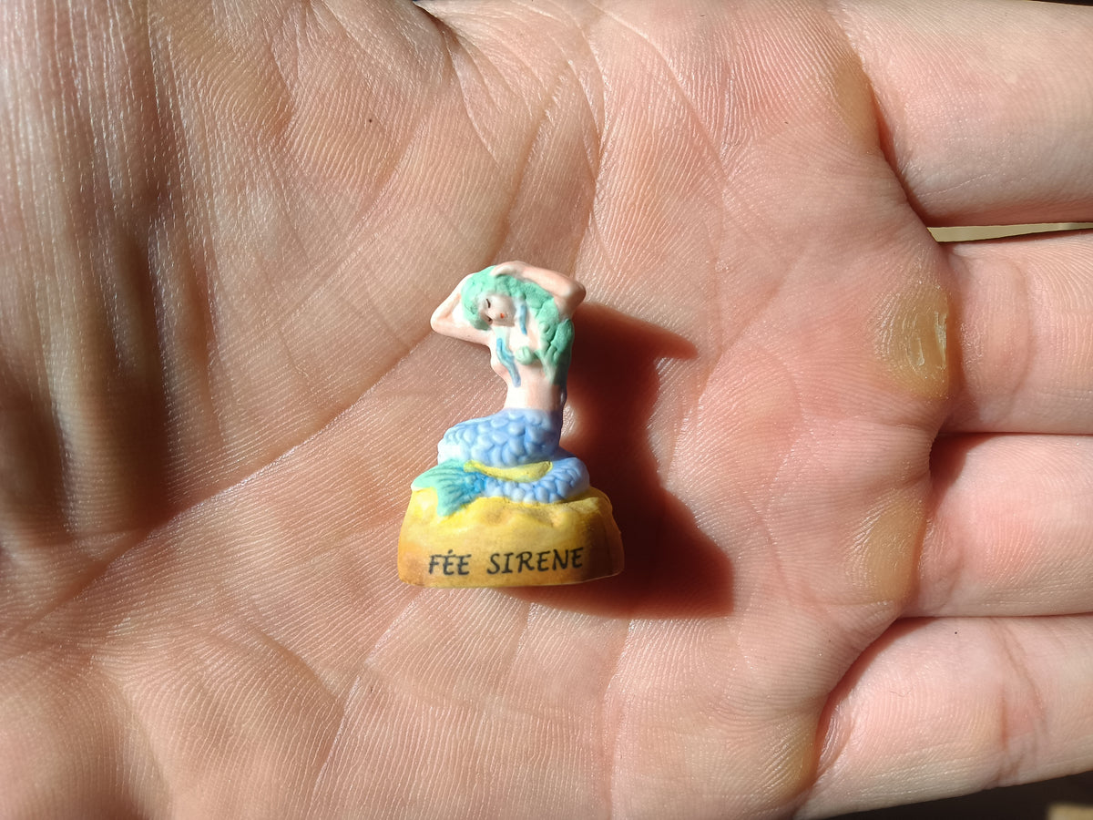 Vintage French Porcelain Fèves - Fairy Series Miniature Figurines (Epiphany Cake Charms)